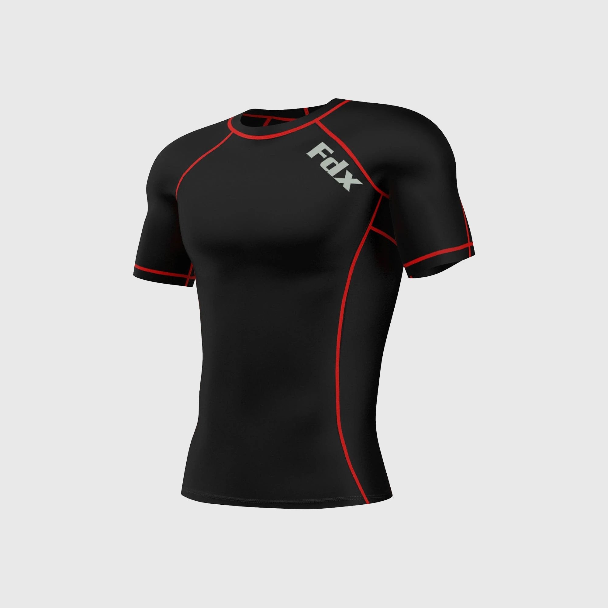 Fdx Cosmic Black Men's Short Sleeve Base Layer Gym Shirt