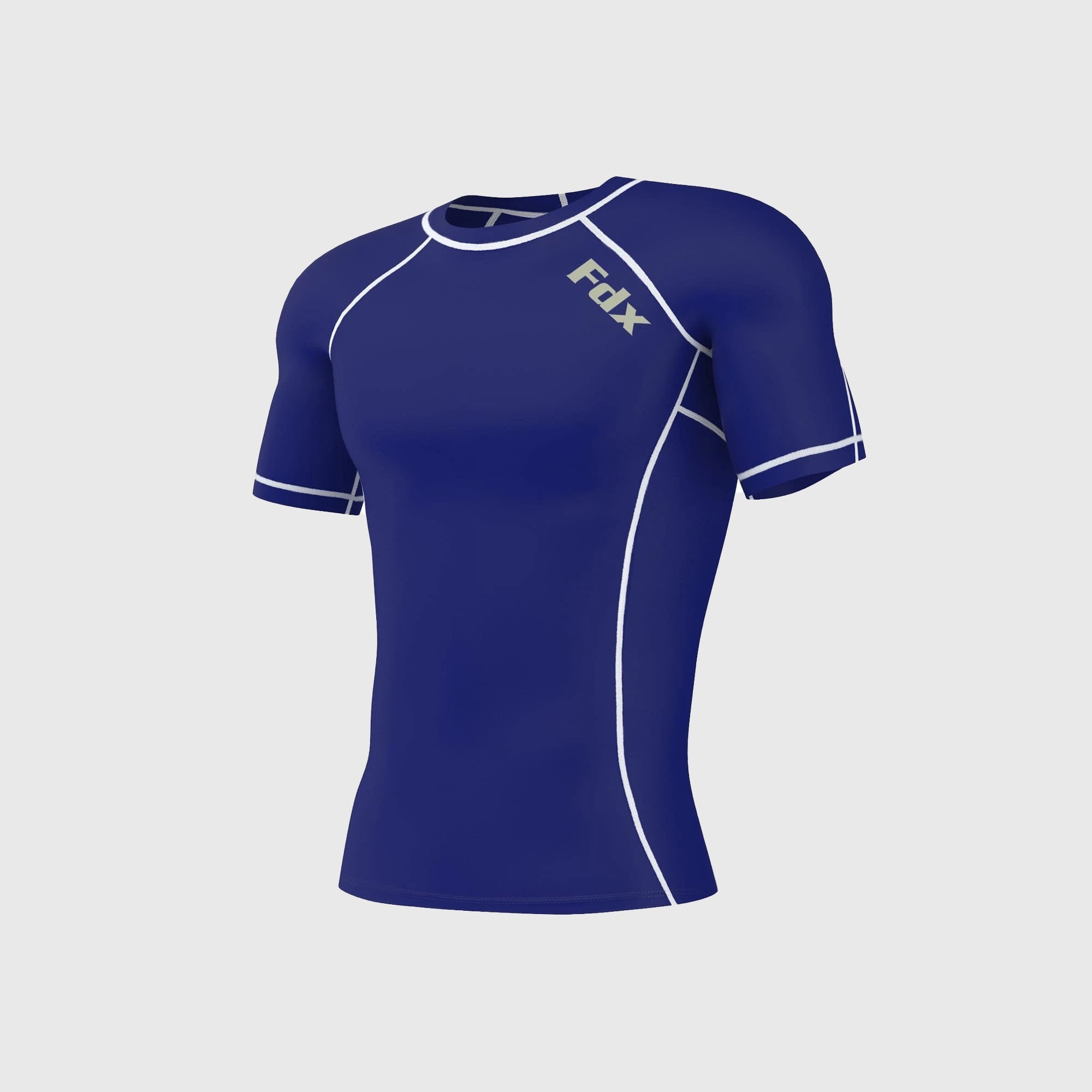 Fdx Cosmic Blue Men's Short Sleeve Base Layer Gym Shirt