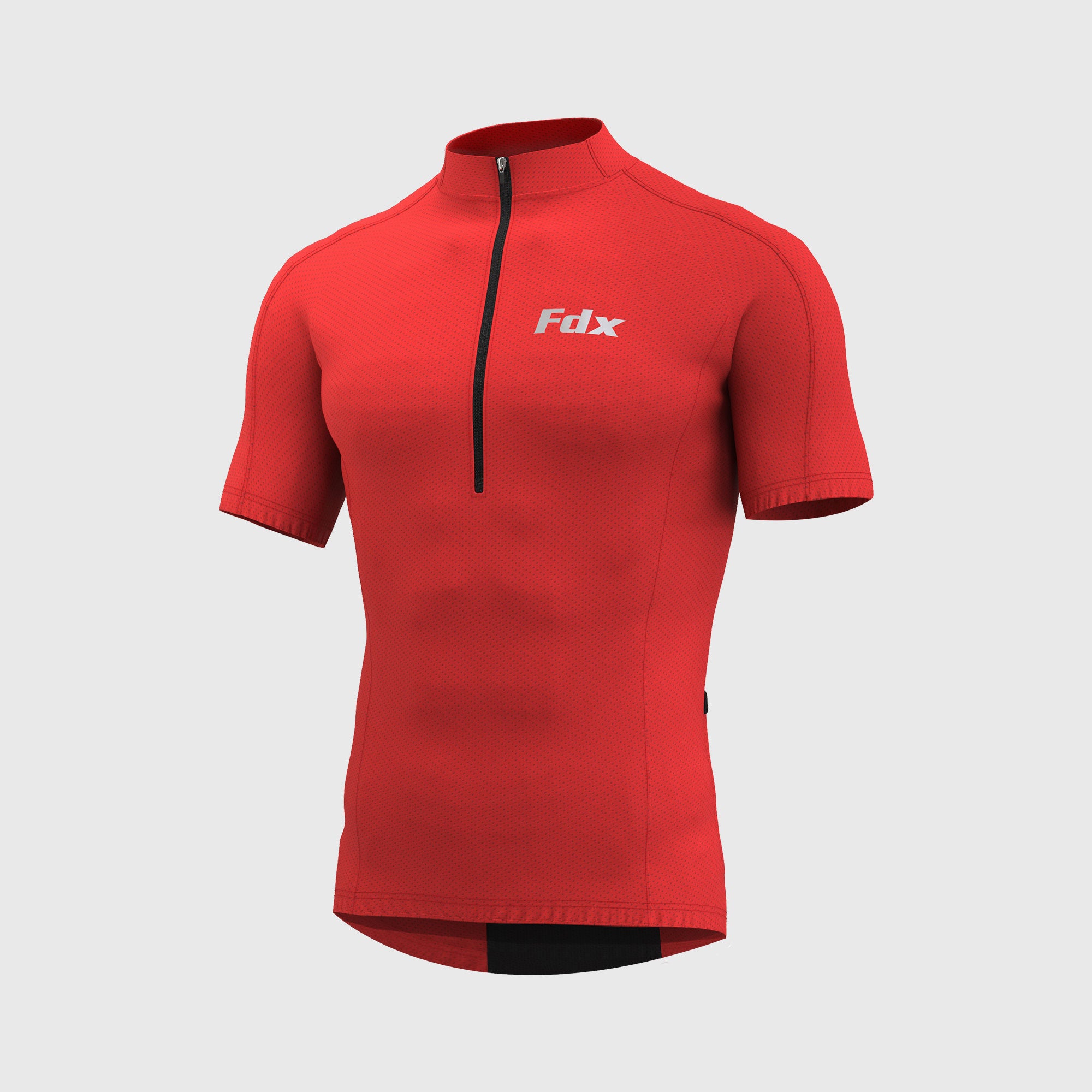Fdx Pace Red Men's Short Sleeve Summer Cycling Jersey