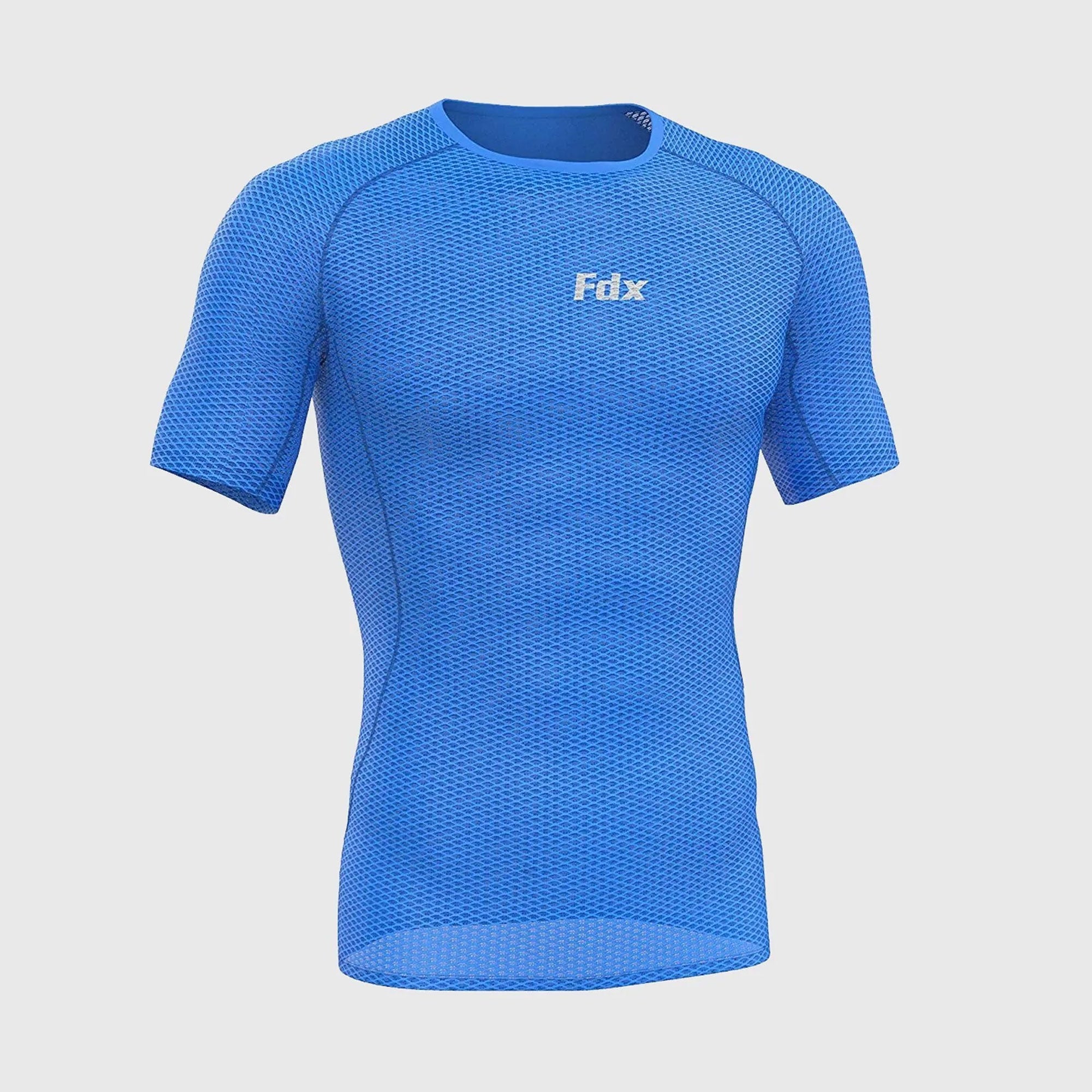 Fdx Aeroform Blue Men's Short Sleeve Mesh Summer Cycling Top