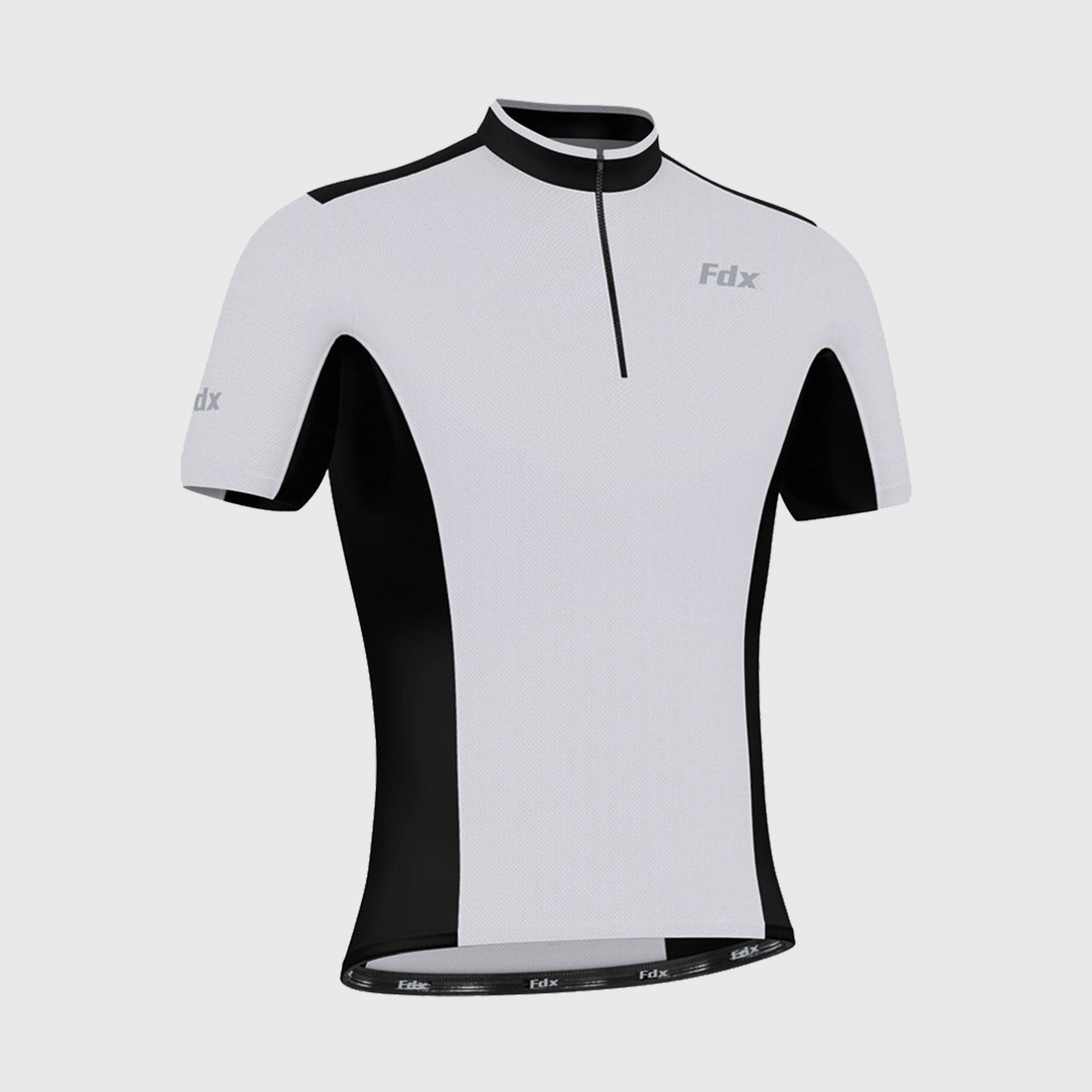 Fdx Vertex White Men's Short Sleeve Summer Cycling Jersey