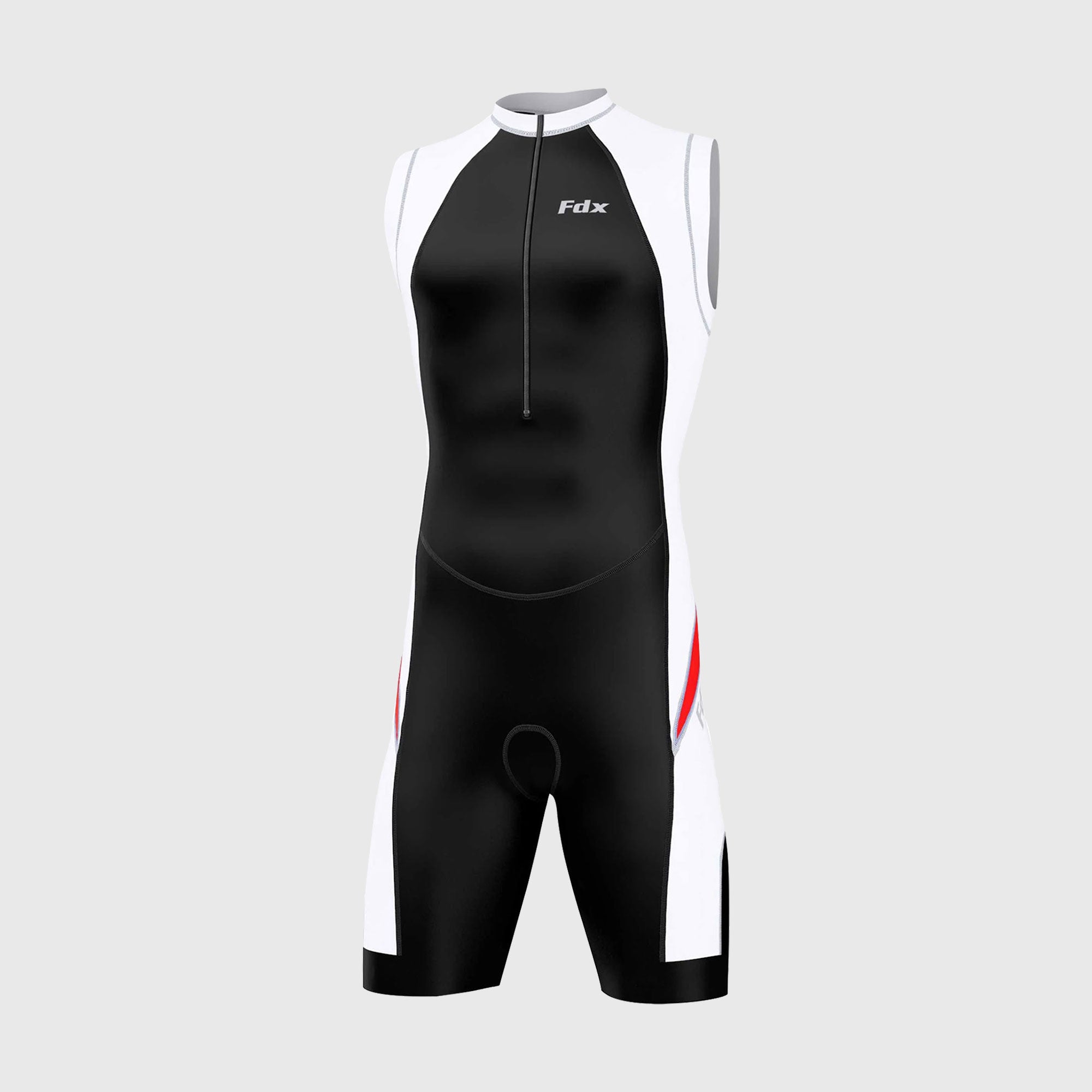 Fdx Zion Red Men's Sleeveless Padded Triathlon Suit