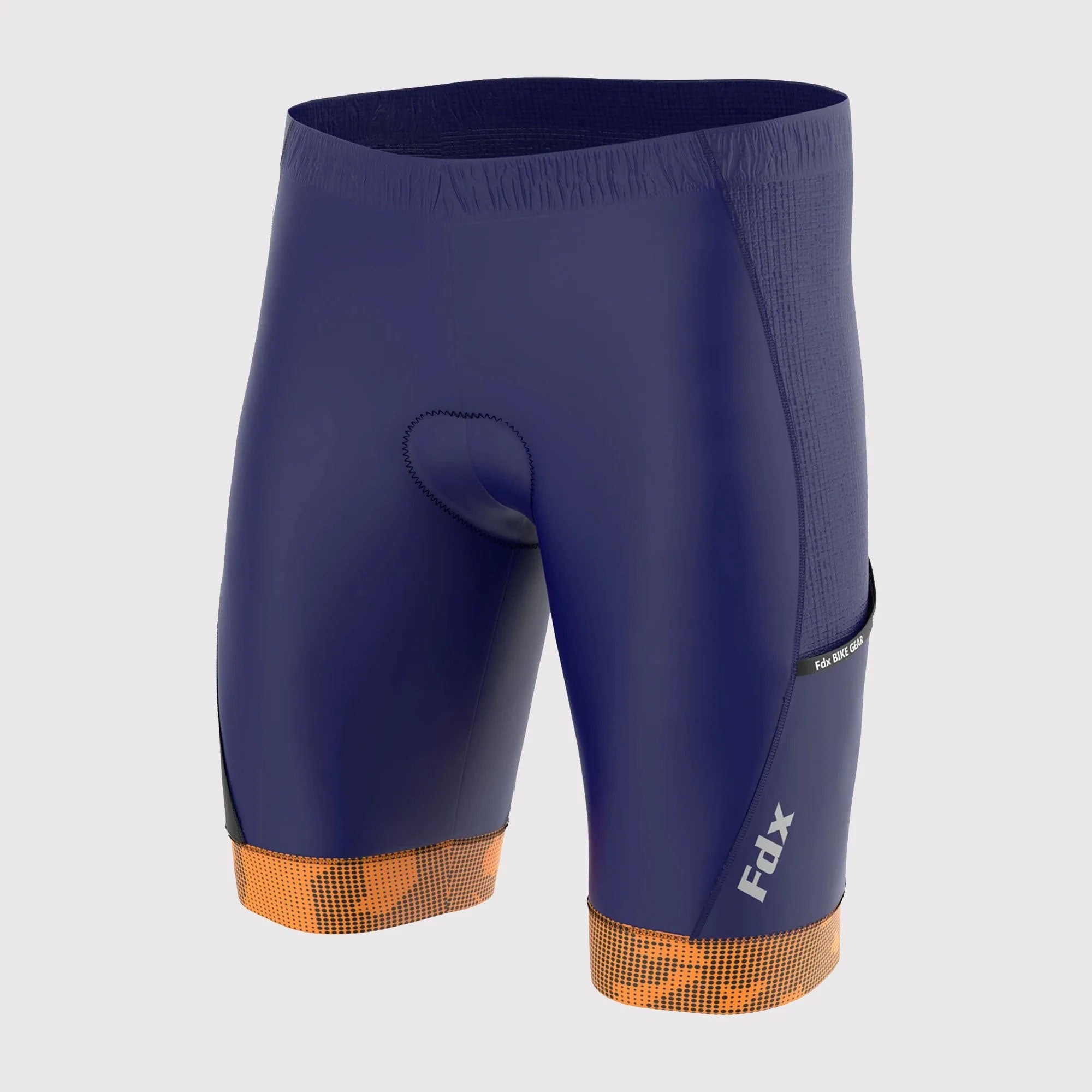 Fdx All Day Navy Blue Men's  Padded Summer Cycling Shorts