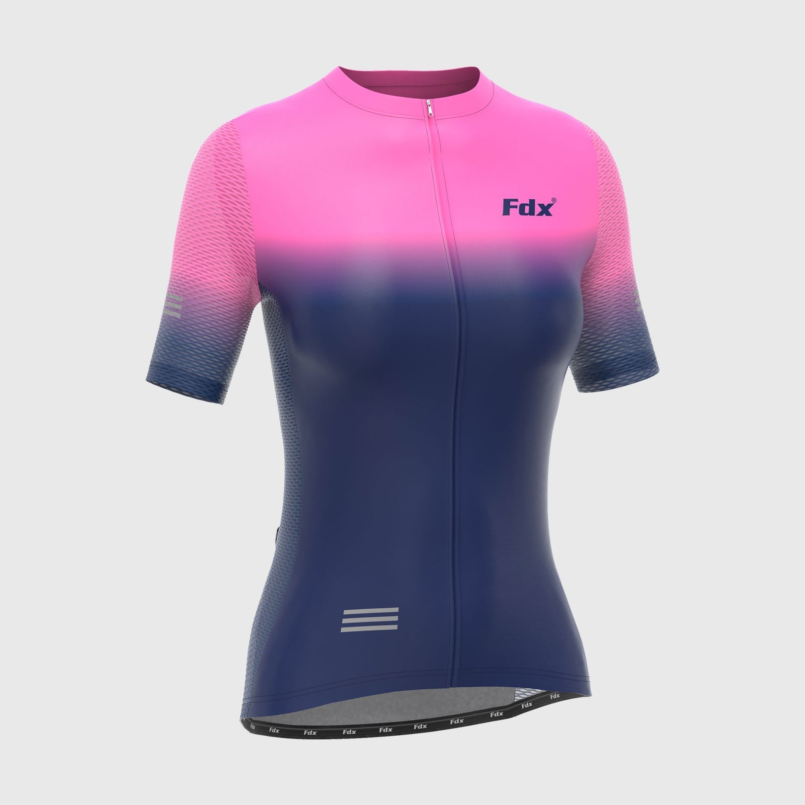 Fdx Duo Pink / Blue Women's Short Sleeve Summer Cycling Jersey