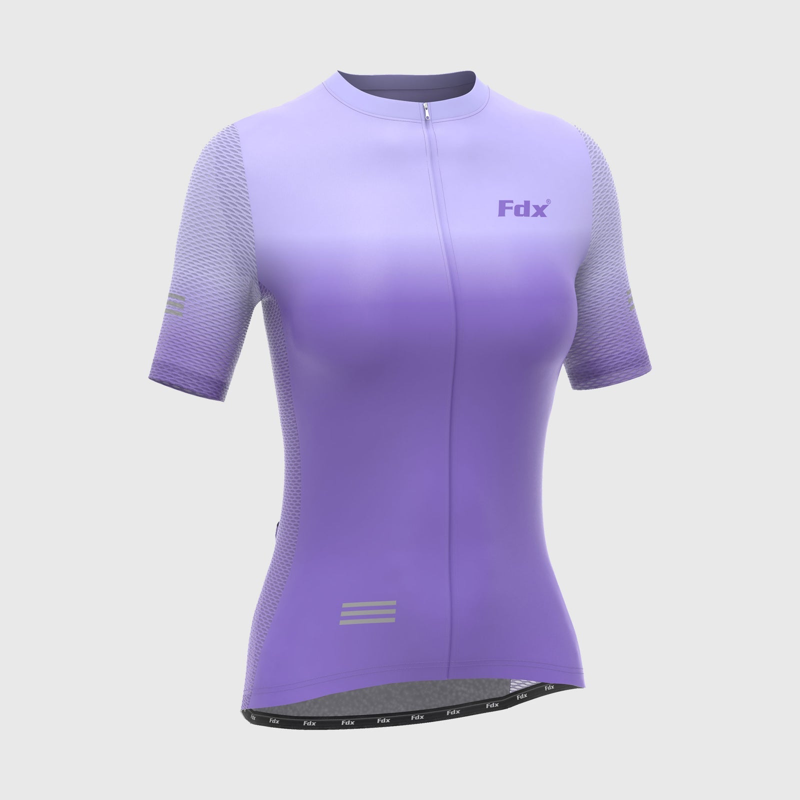 Fdx Duo Purple Women's Short Sleeve Summer Cycling Jersey