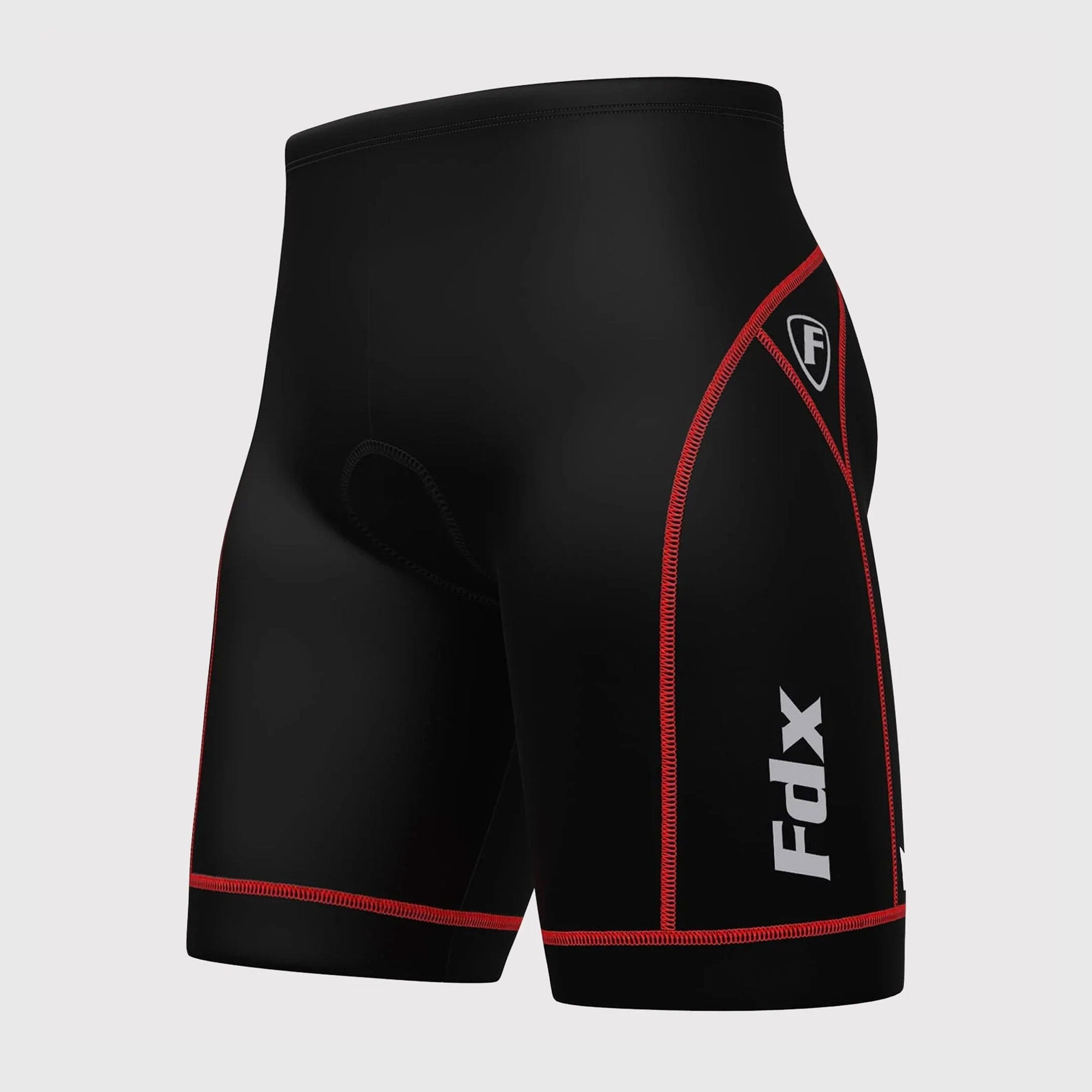 Fdx Ridest Red Men's Padded Summer Cycling Shorts