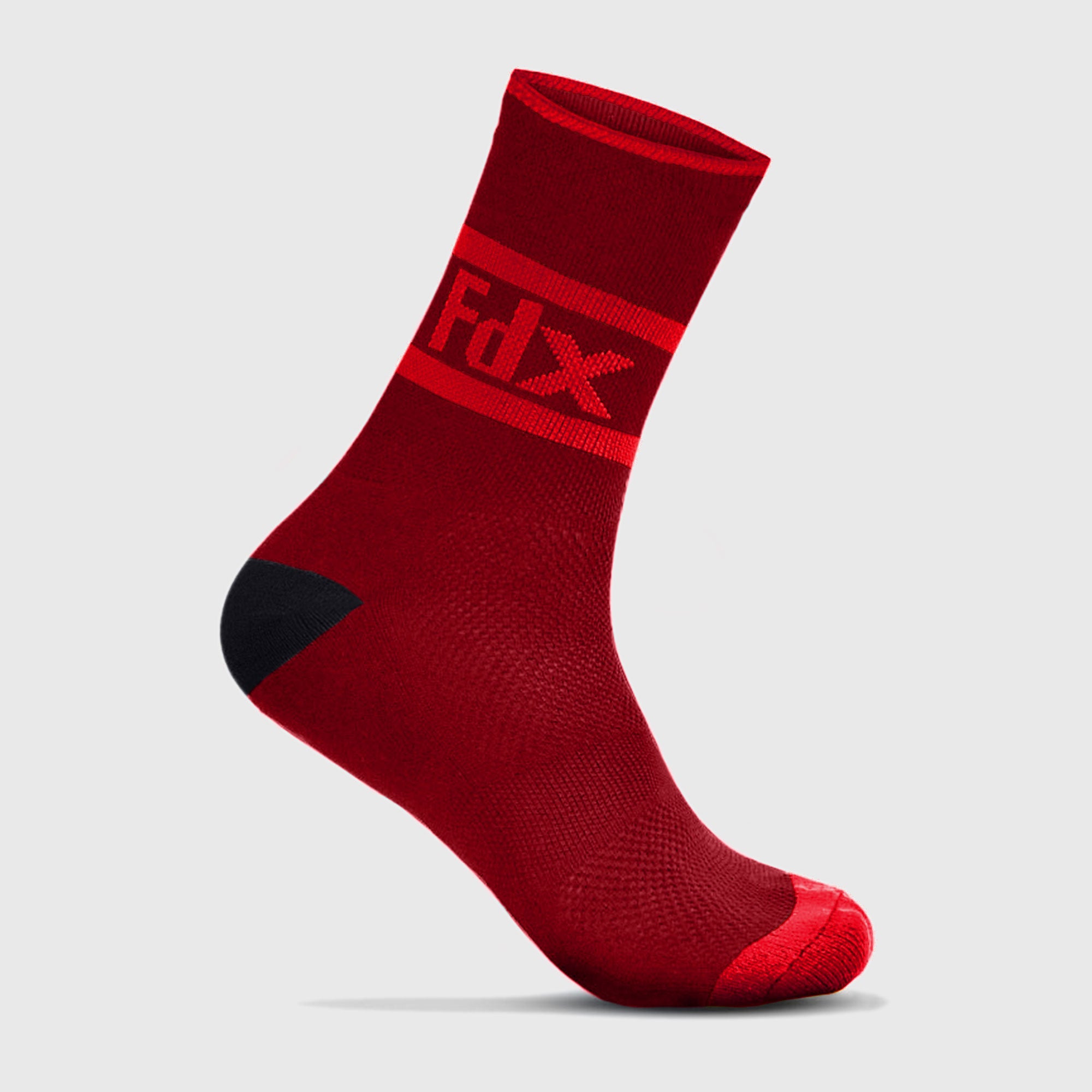 Fdx Maroon Compression Socks for Cycling & Running