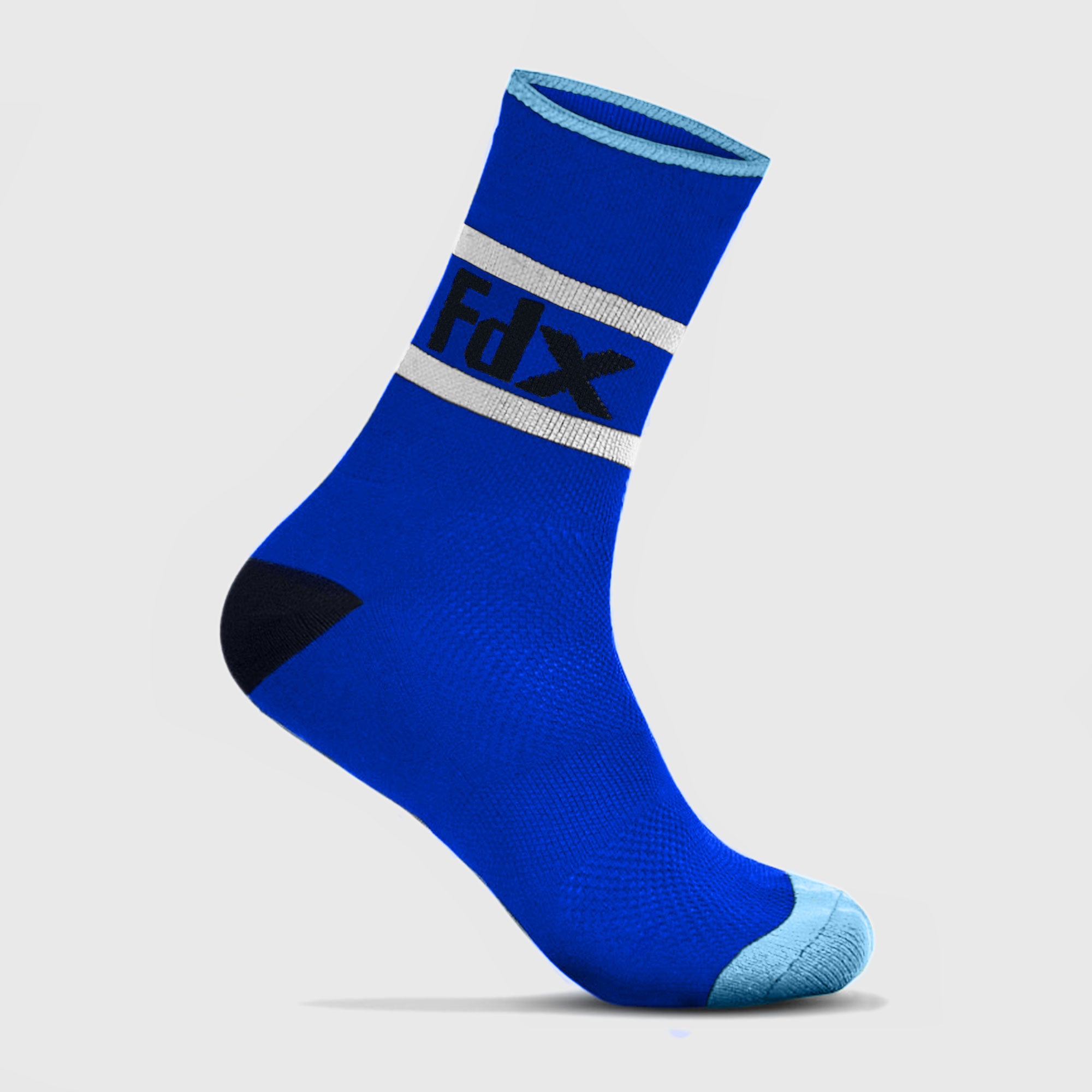 Fdx Blue Compression Socks for Cycling & Running