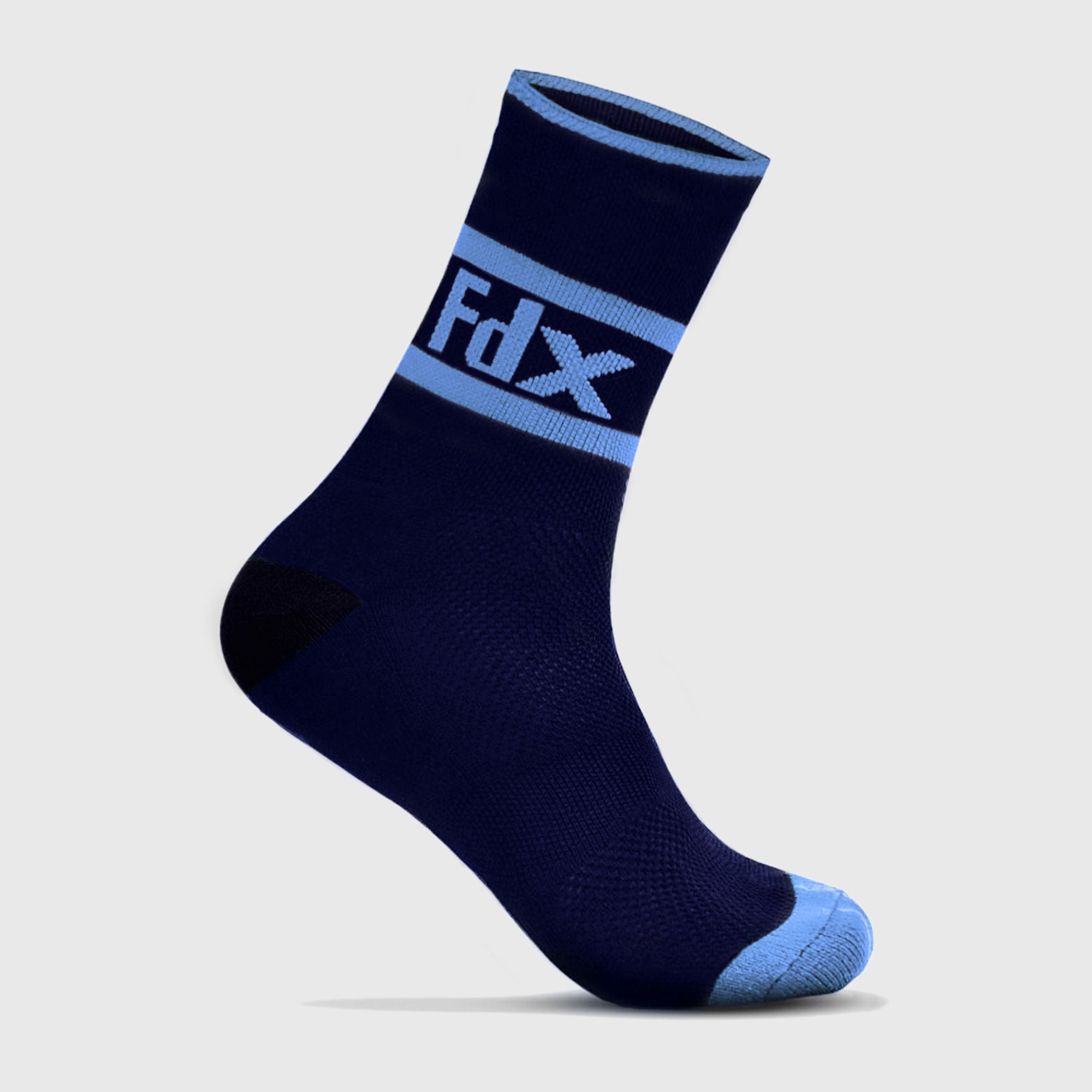 Fdx Navy Blue Compression Socks for Cycling & Running