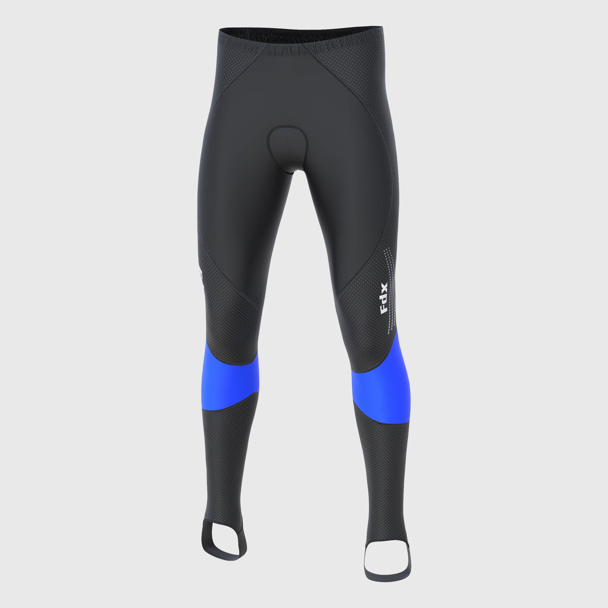 Fdx Thermodream Men's Blue Thermal Padded Cycling Tights