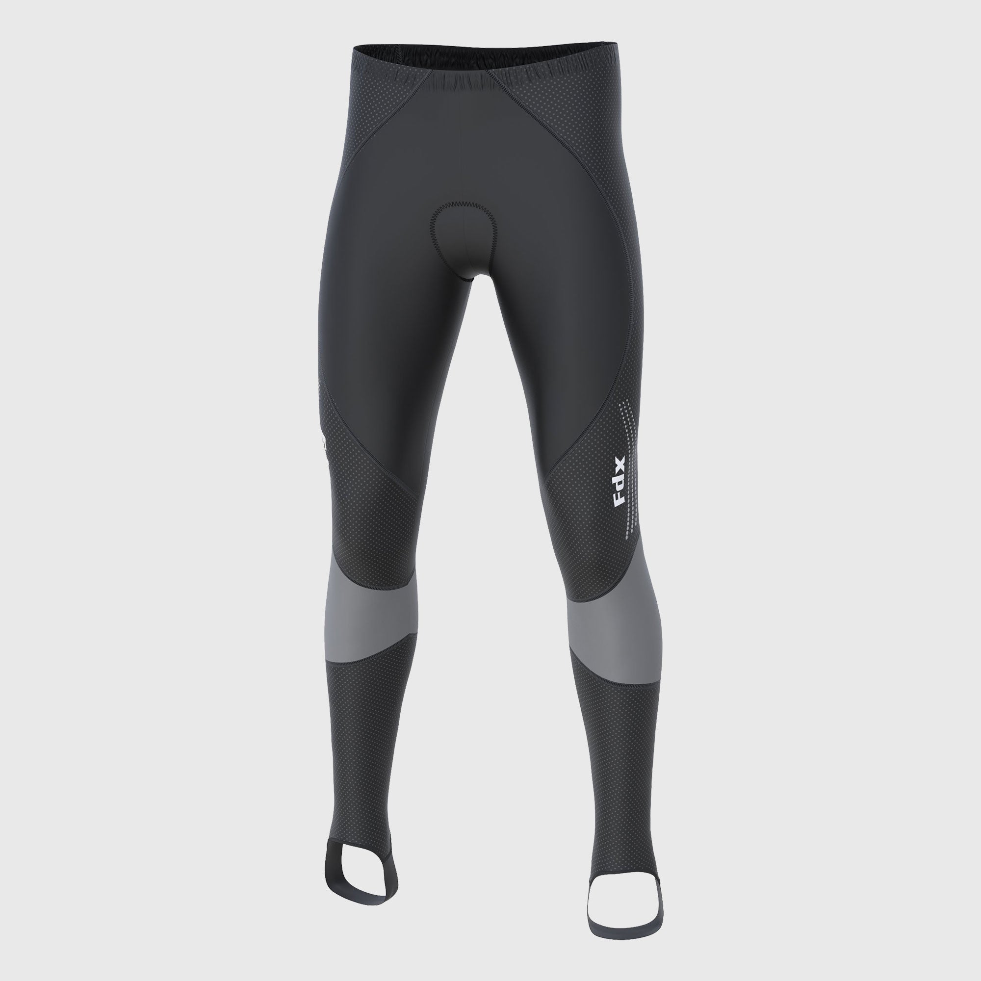 Fdx Thermodream Men's Grey Thermal Padded Cycling Tights