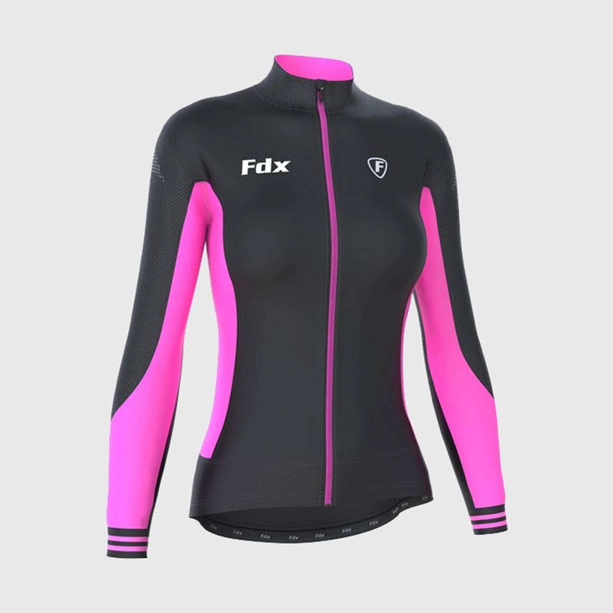 Fdx Thermodream Pink Women's Long Sleeve Winter Cycling Jersey