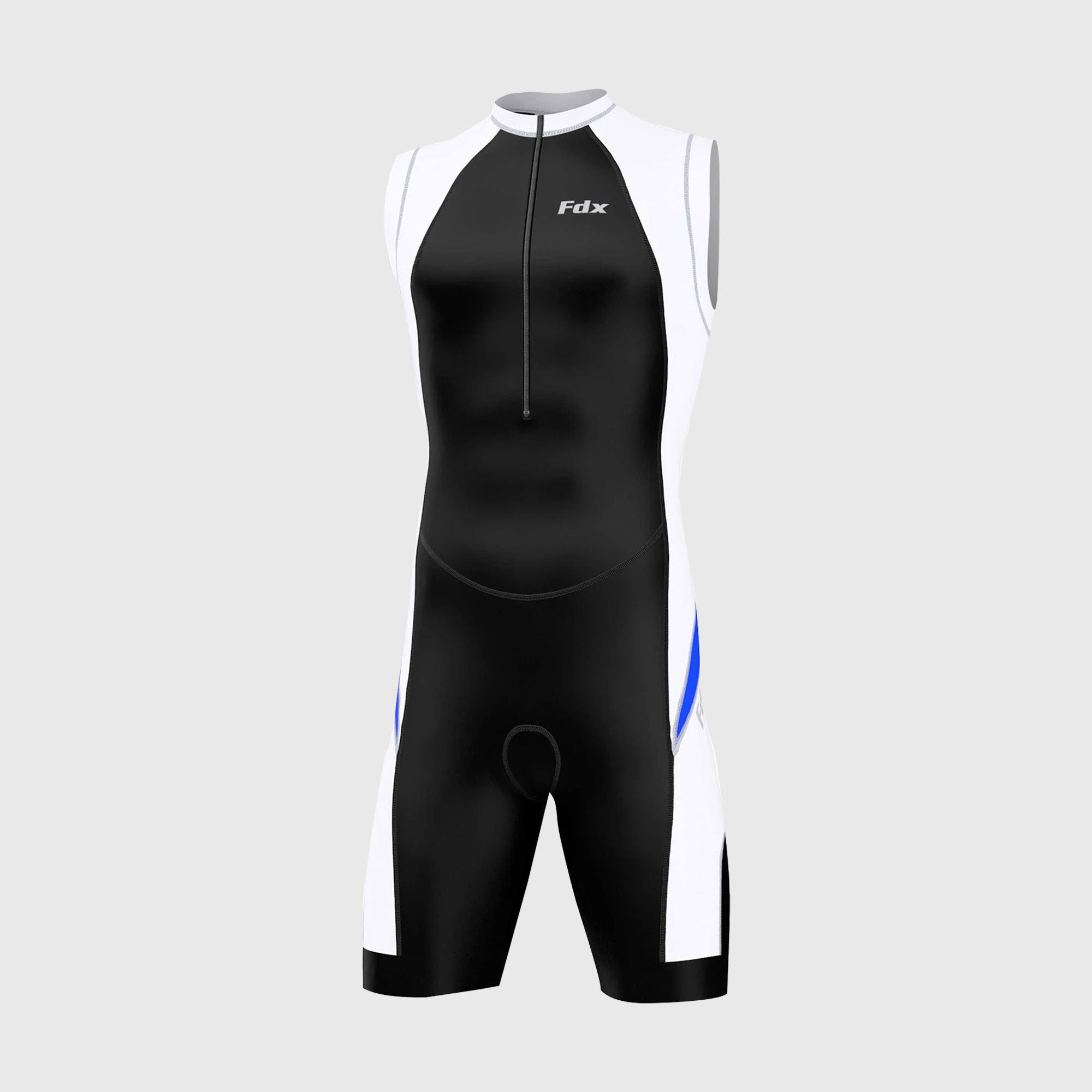 Fdx Zion Blue Men's Sleeveless Padded Triathlon Suit