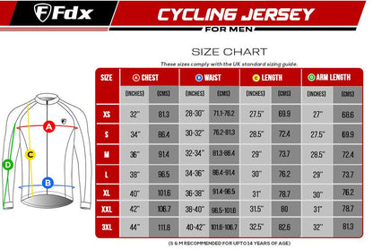 Fdx Core Men's Yellow Thermal Roubaix Long Sleeve Cycling Jersey