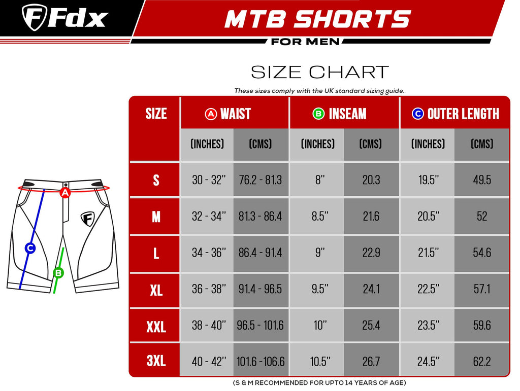 Fdx Nomad Grey Men's MTB Summer Cycling Shorts