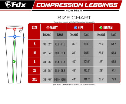 Fdx T5 Men's Yellow Winter Compression Tights