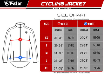 Fdx J20 Red Women's Windproof & Waterproof Cycling Jacket