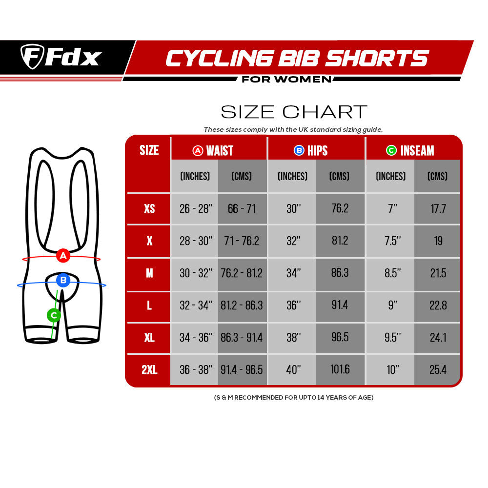 Fdx Signature Pink Women's Summer Cycling Padding Bib Shorts