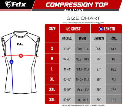 Fdx Luniron Red Men's Sleeveless Summer Base Layer Shirt