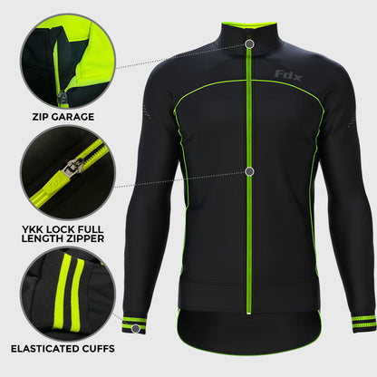 Fdx Apollux Green Men's Windproof Cycling Jacket