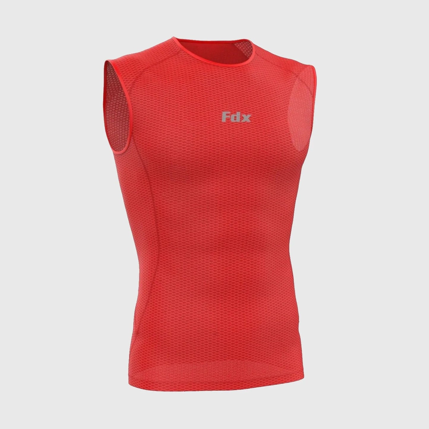 Fdx Aeroform Red Men's Sleeveless Mesh Summer Cycling Top