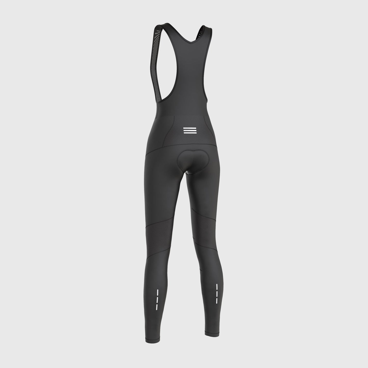 Fdx Women's Set Duo Thermal Long Sleeve Cycling Jersey & Bib Tights - Black / Grey