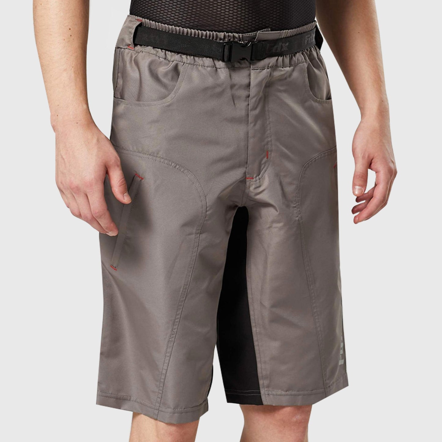 Fdx Drifter Grey Men's MTB Padded Summer Cycling Shorts