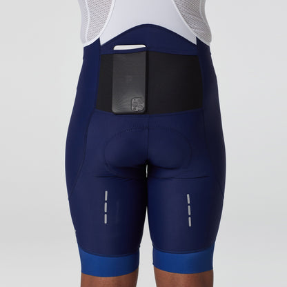 Fdx Duo Blue Women's Padded Summer Cycling Cargo Bib Shorts