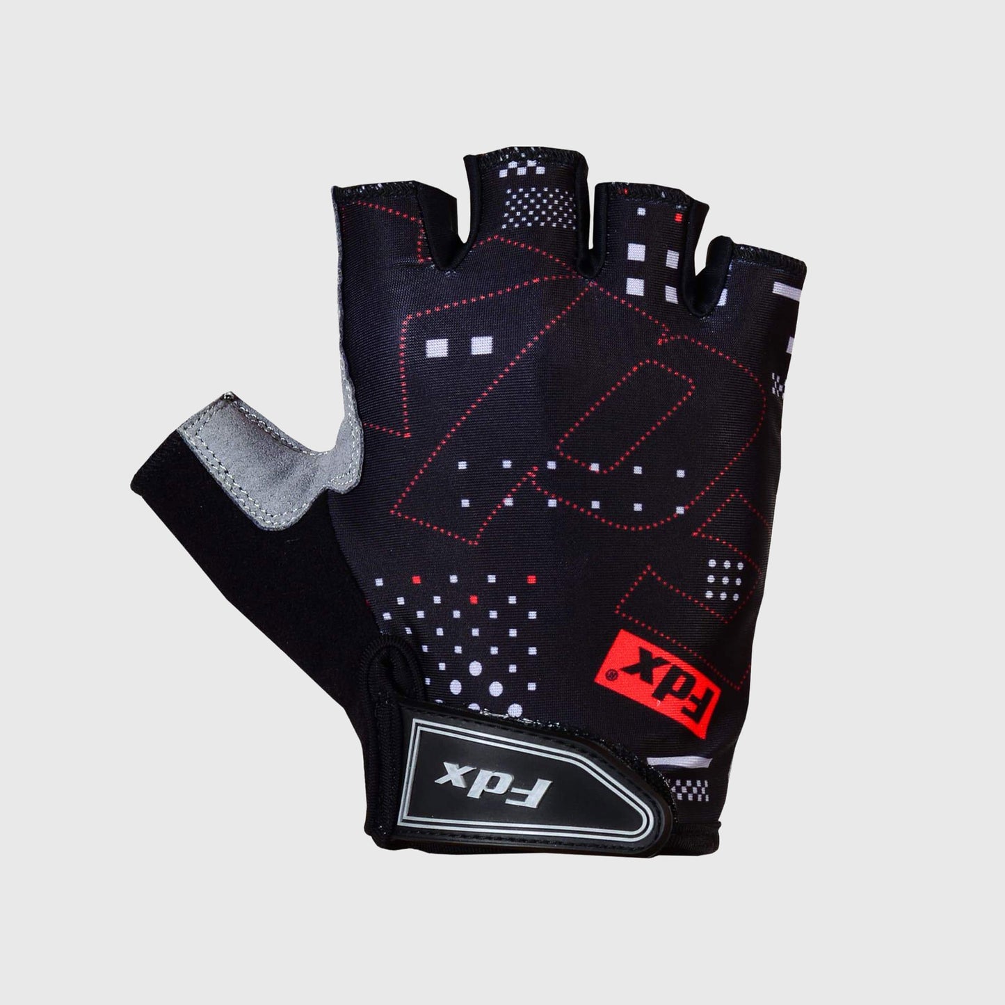 Fdx All Day Black Gel Padded Short Finger Summer Cycling Gloves