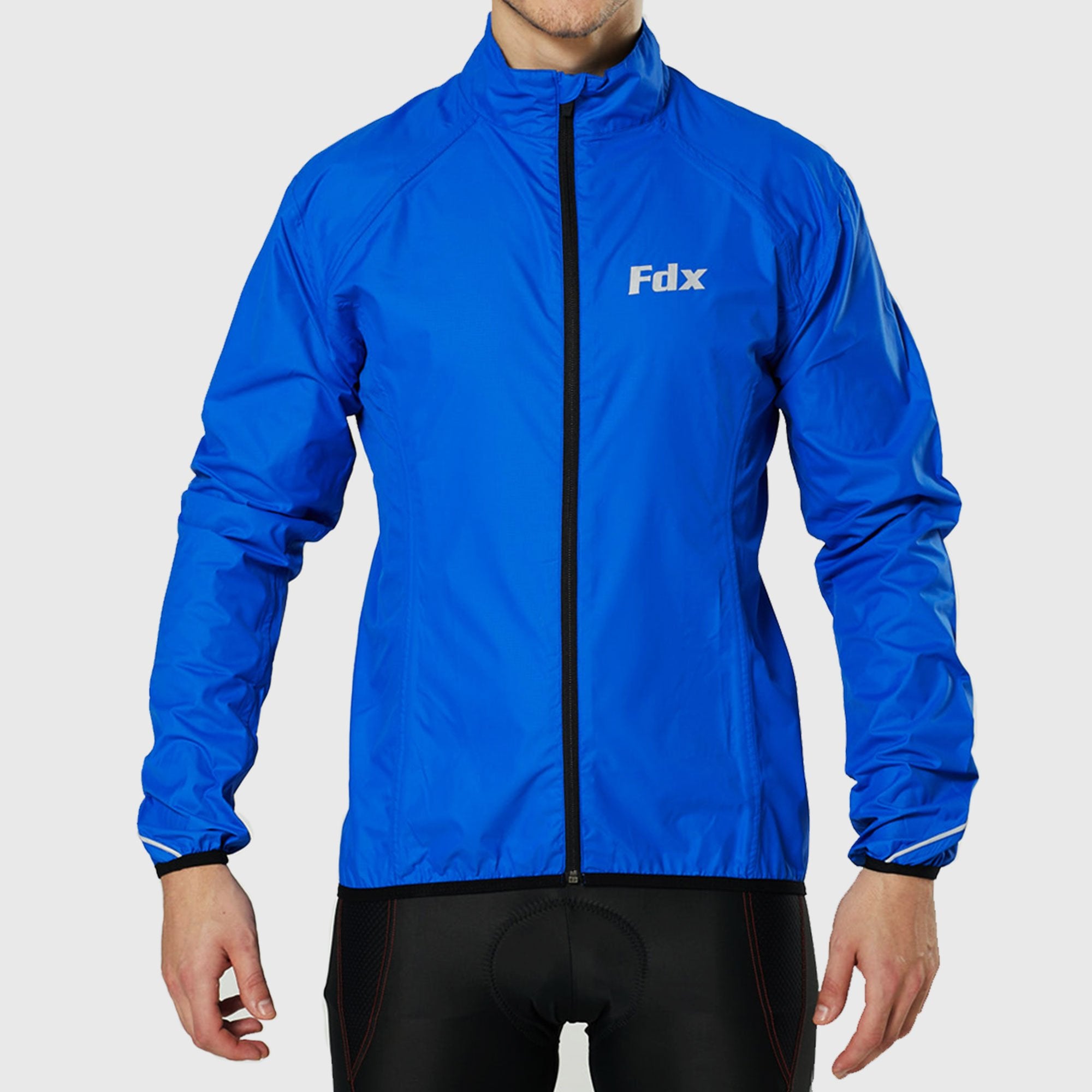 Fdx J20 Blue Windproof & Waterproof Men's Cycling Jacket