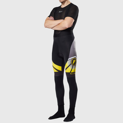 Fdx Men's Set Signature Thermal Roubaix Long Sleeve Cycling Jersey & Bib Tights - Yellow