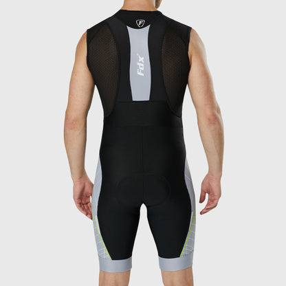 Fdx Classic II Grey Men's Padded Summer Cycling Bib Shorts