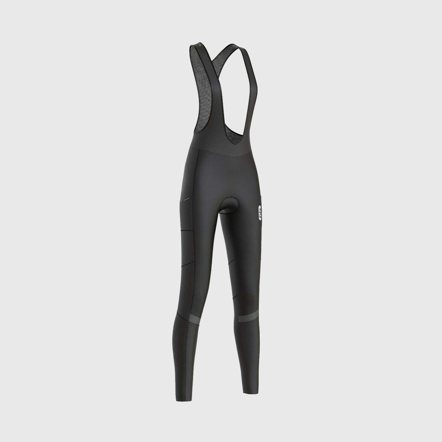 Fdx All Day Black Women's Thermal Padded Winter Cargo Bib Tights