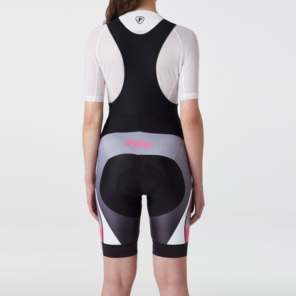 Fdx Signature Pink Women's Summer Cycling Padding Bib Shorts