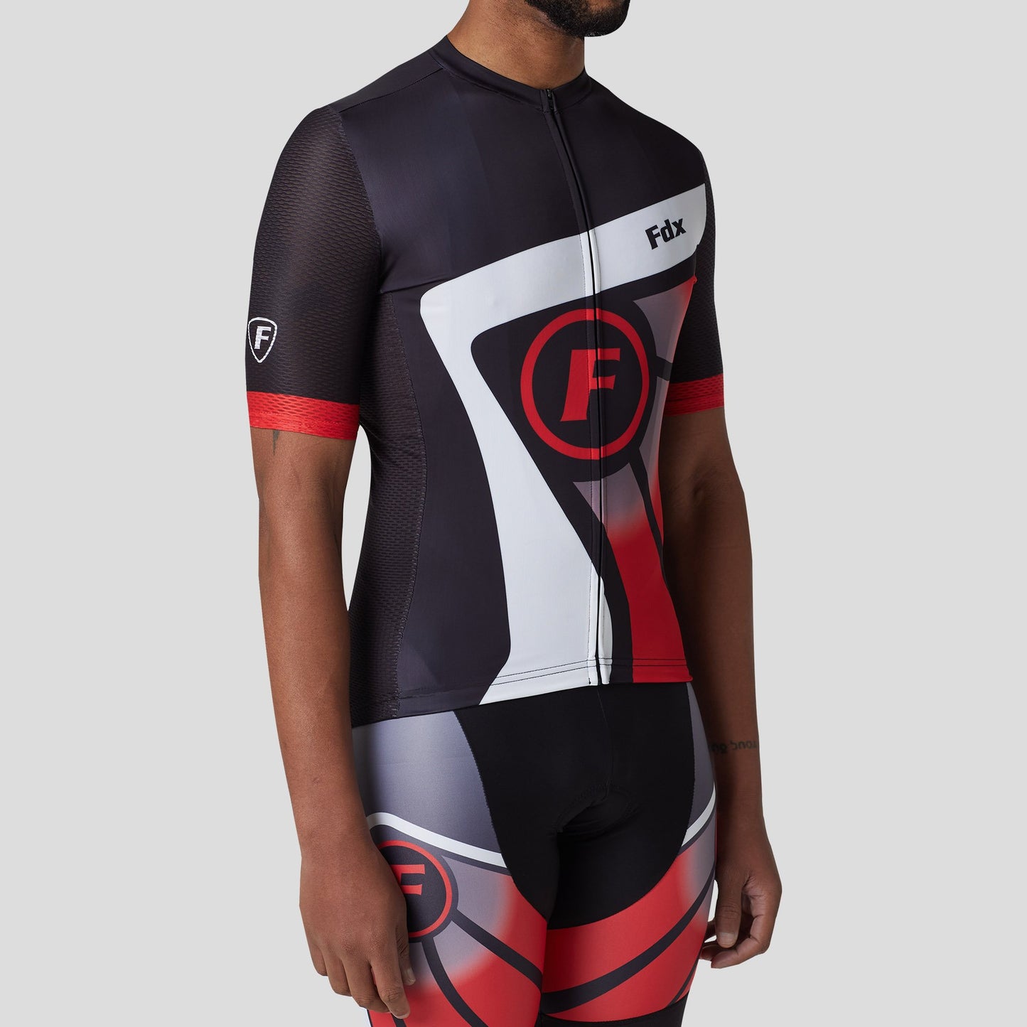 Fdx Signature Red Men's Short Sleeve Summer Cycling Jersey