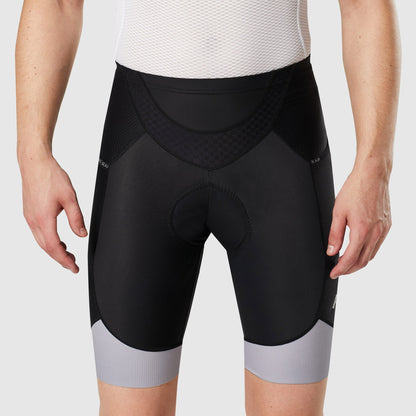 Fdx Essential Grey Men's Padded Cycling Shorts with Pockets