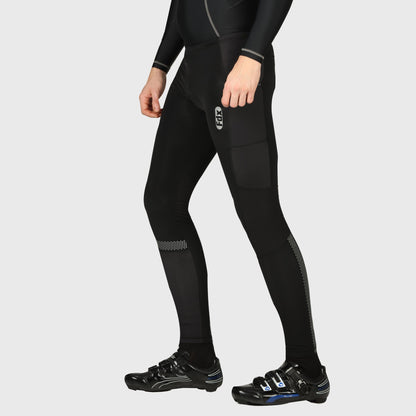 Fdx All Day Men's Black Thermal Padded Cycling Tights