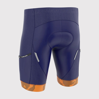 Fdx All Day Navy Blue Men's  Padded Summer Cycling Shorts