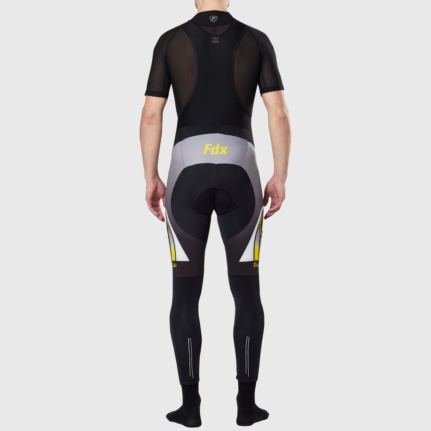 Fdx Men's Set Signature Thermal Roubaix Long Sleeve Cycling Jersey & Bib Tights - Yellow