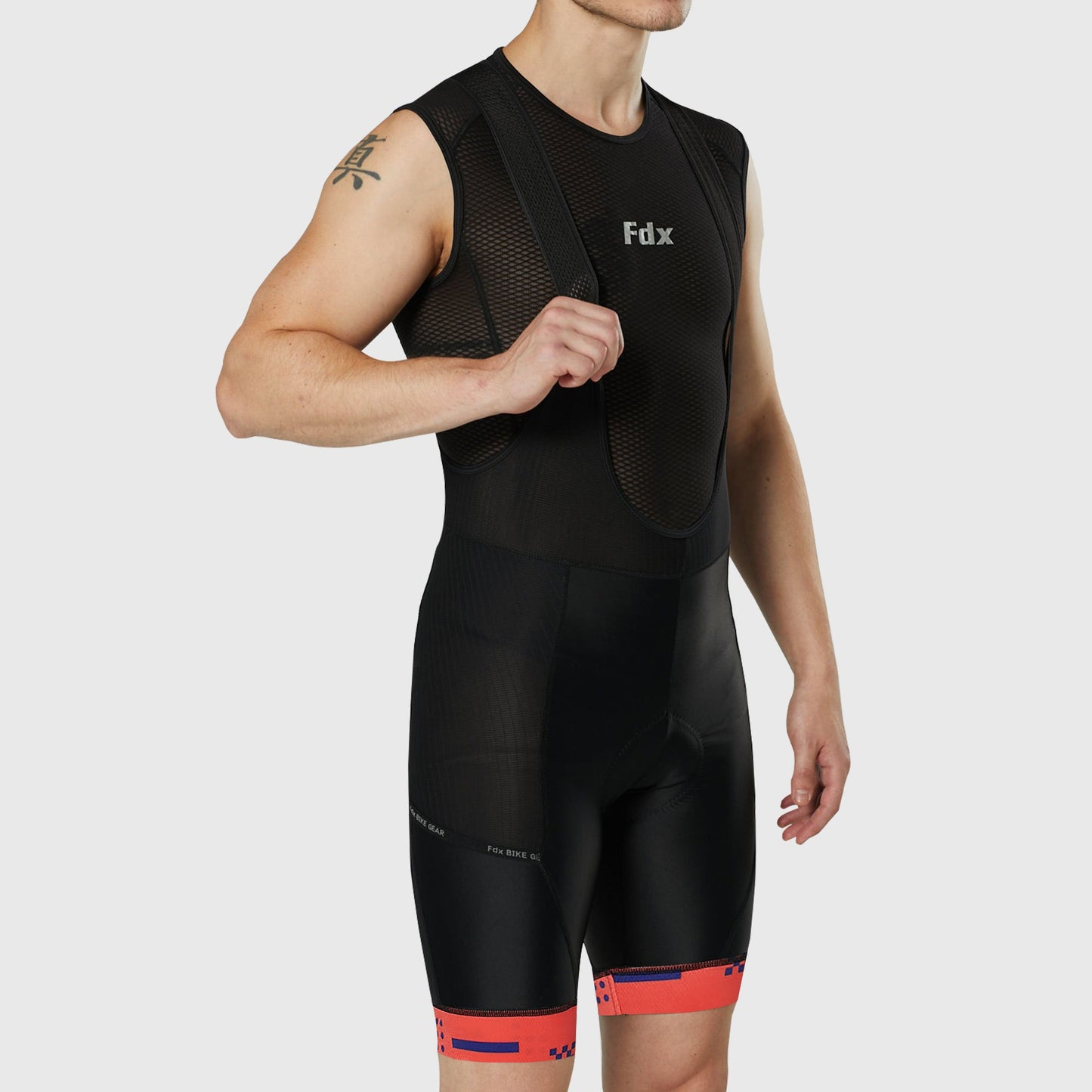 Fdx Men's Set All Day Red Short Sleeve Jersey & Bib Shorts