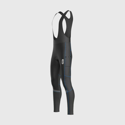 Fdx All Day Men's Blue Thermal Padded Cycling Bib Tights