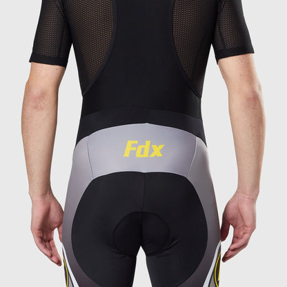 Fdx Men's Set Signature Thermal Roubaix Long Sleeve Cycling Jersey & Bib Tights - Yellow