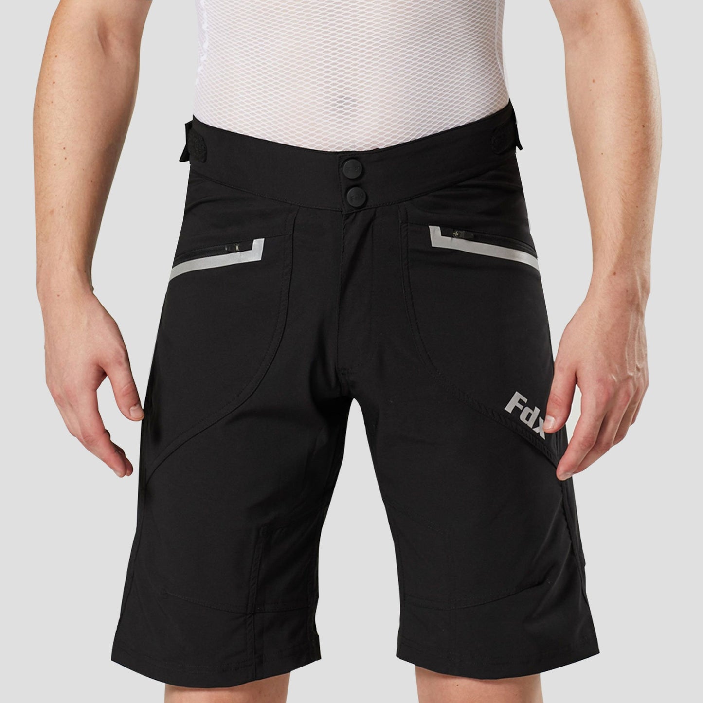 Fdx Nomad Black Men's MTB Summer Cycling Shorts