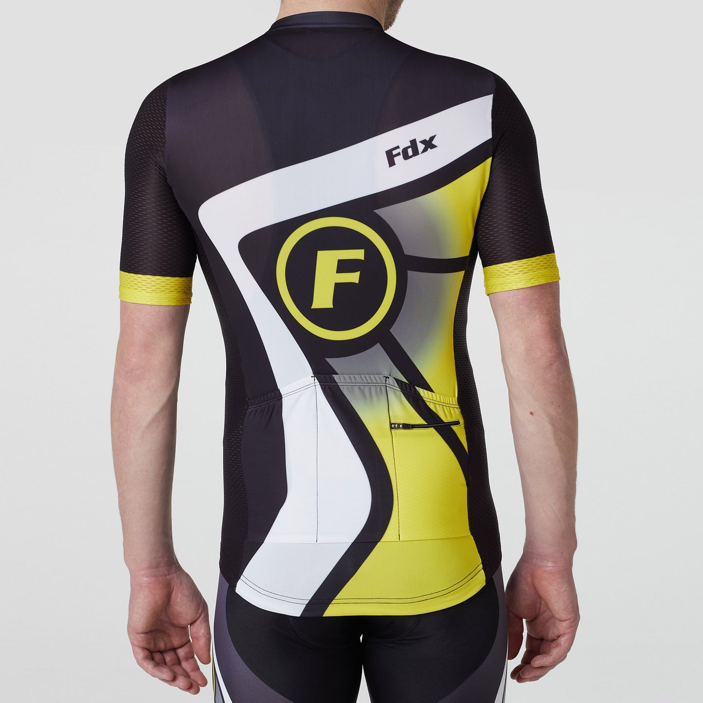 Fdx Signature Yellow Men's Short Sleeve Summer Cycling Jersey