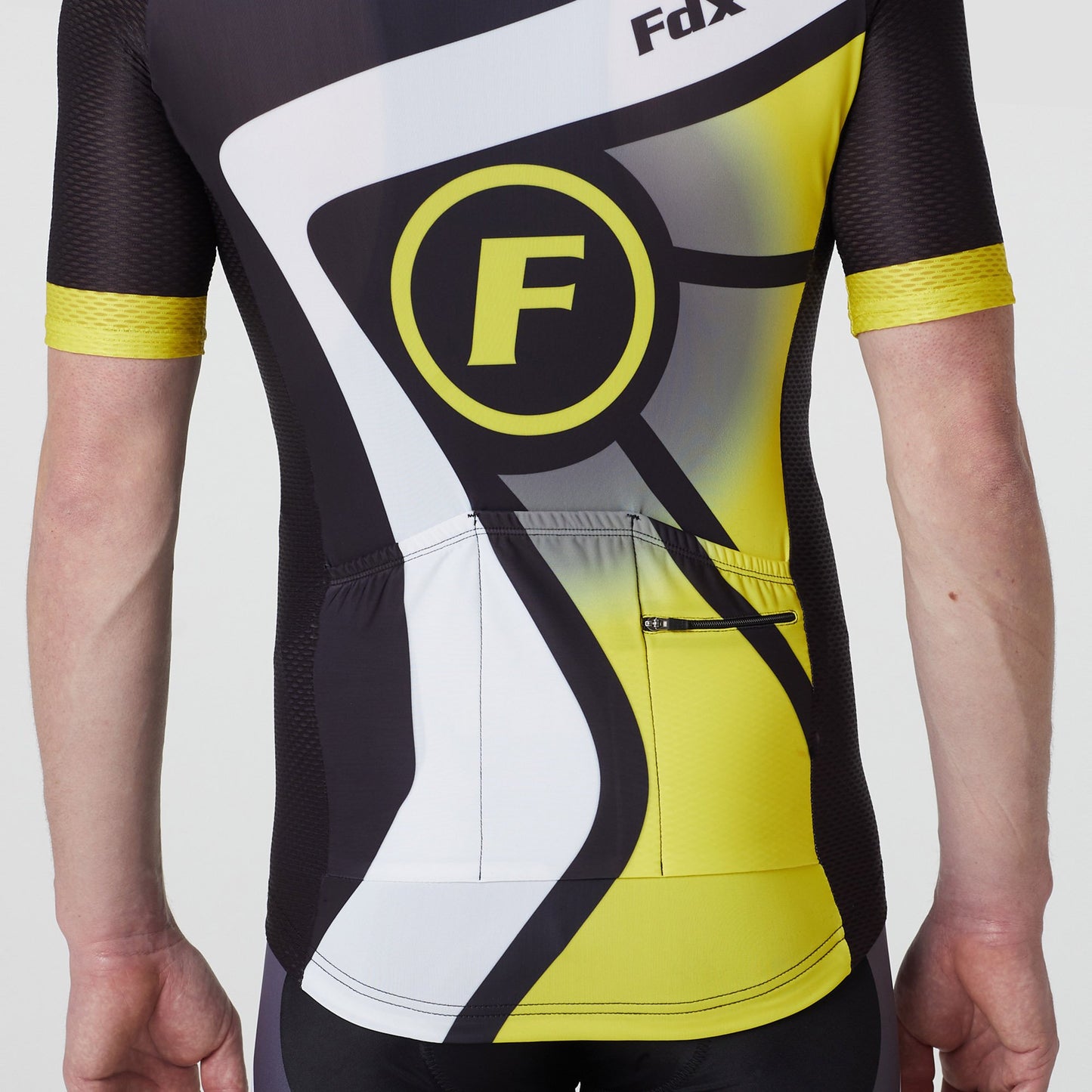 Fdx Signature Yellow Men's Short Sleeve Summer Cycling Jersey