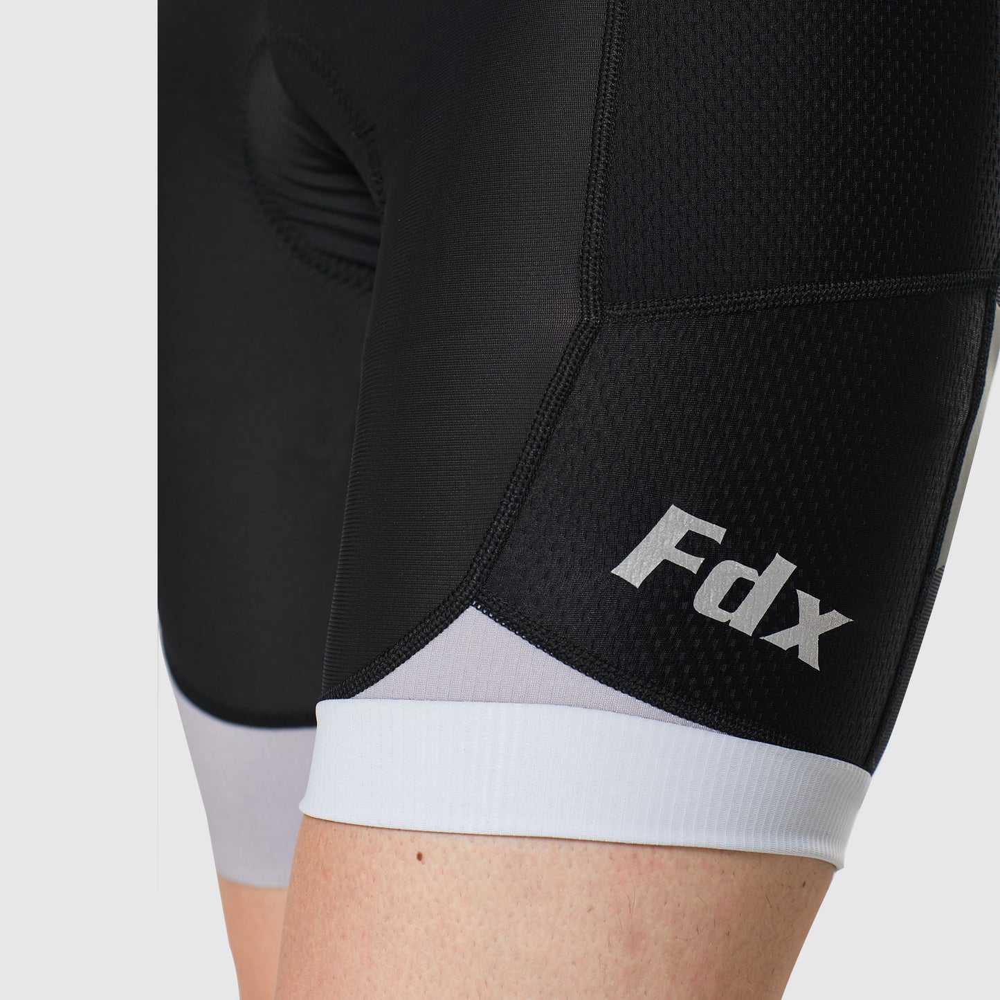 Fdx Essential Grey Men's Padded Cycling Shorts with Pockets