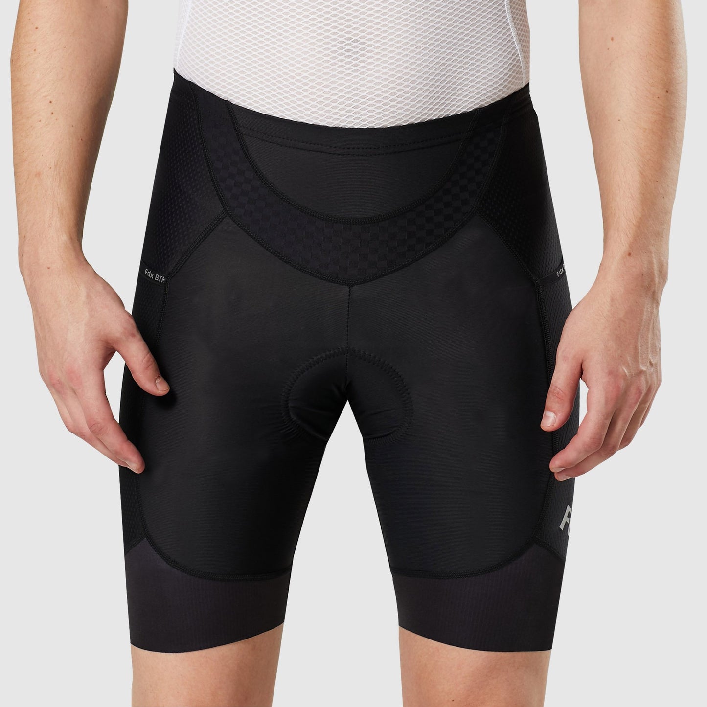 Fdx Essential Black Men's Padded Cycling Shorts with Pockets