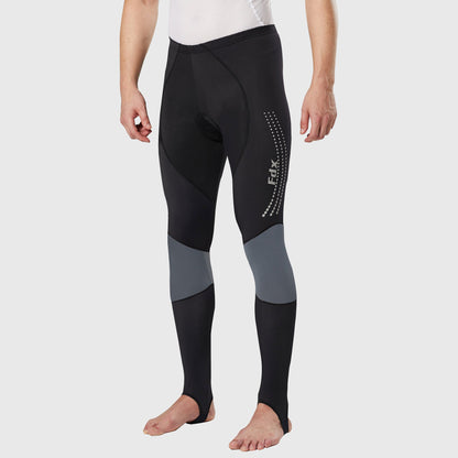 Fdx Thermodream Men's Grey Thermal Padded Cycling Tights