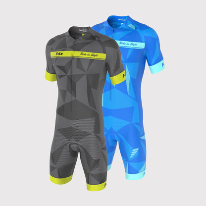 Fdx Splinter Yellow Men's Padded Triathlon / Skin Suit