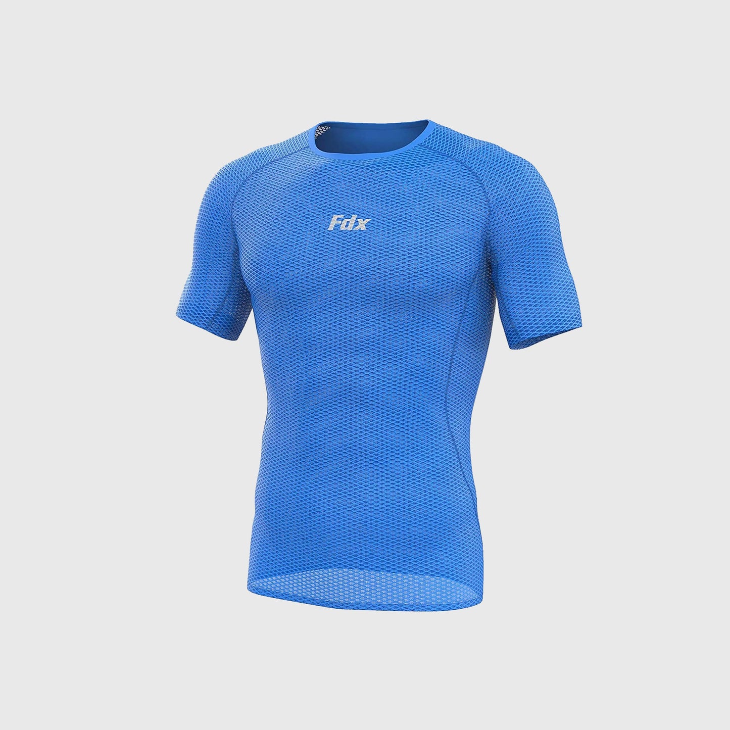 Fdx Aeroform Blue Men's Short Sleeve Mesh Summer Cycling Top